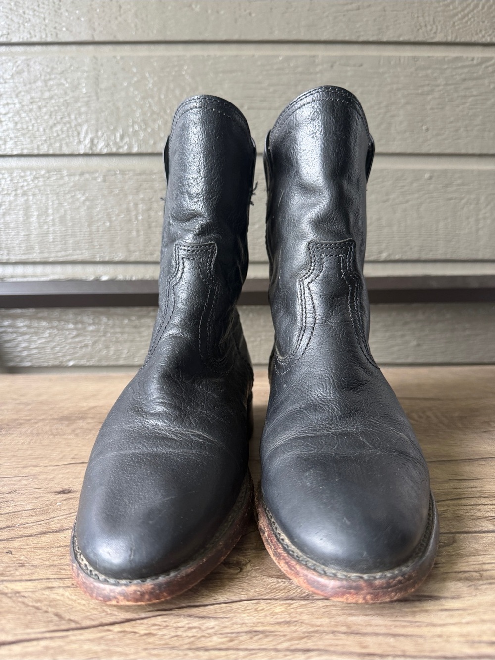 Frye Women Black Ankle Booties size 7.5 M - Picture 7 of 11